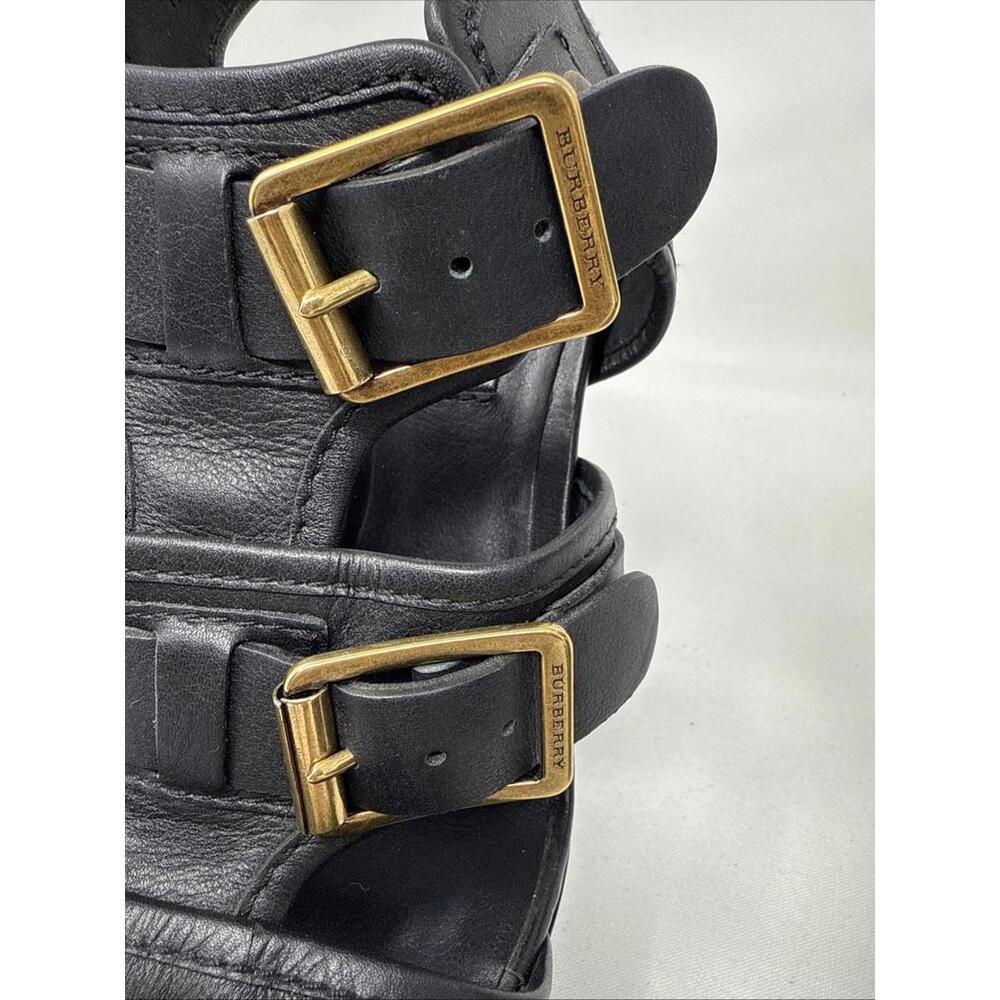 New Burberry Strappy Leather Heels Sandals 39 - Picture 9 of 16